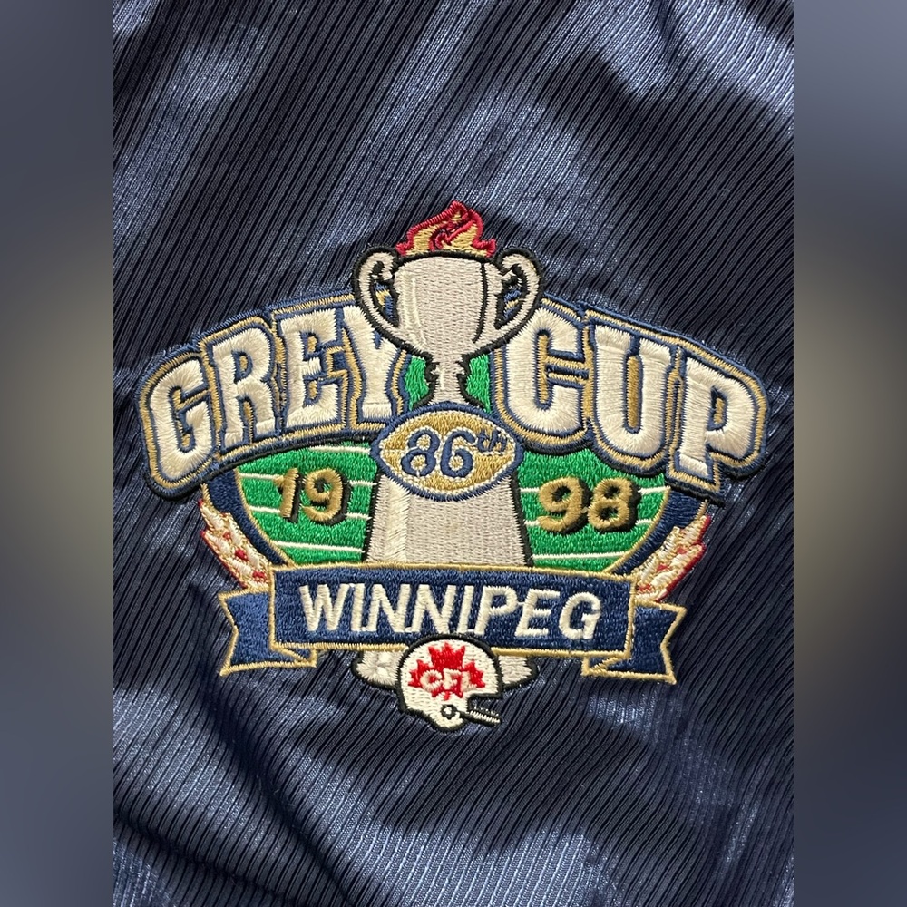 Vintage STARTER CFL Grey Cup 1998 Jacket + Tee, Size XL